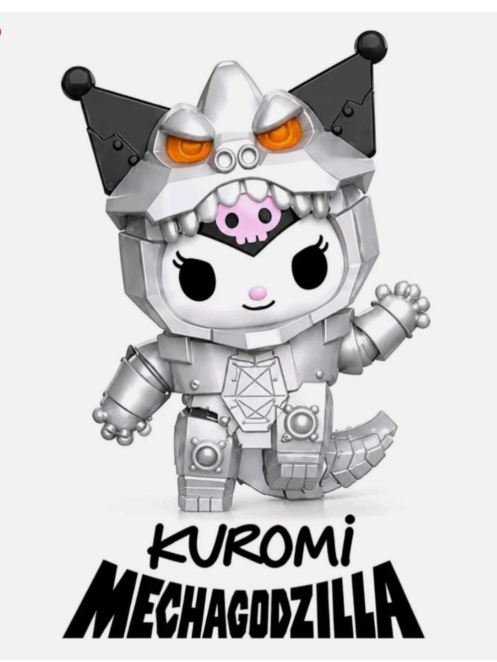 McDonald's Kuromi Mechagodzilla Figure Happy Meal Hello Kitty Toy #5
